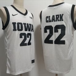 Caitlin Clark Jersey #22 Iowa Hawkeyes Ncaa College Basketball White