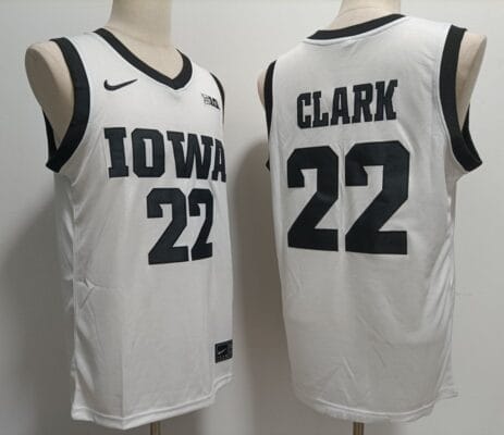 Caitlin Clark Jersey #22 Iowa Hawkeyes Ncaa College Basketball White 