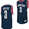 Caron Butler Jersey UConn Huskies College Basketball Navy Retro #3