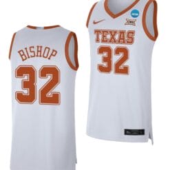 Christian Bishop Jersey #32 Texas Longhorns College Basketball 2023 NCAA March Madness White