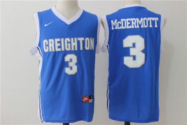 Doug McDermott Jersey #3 Creighton Bluejays NCAA Basketball Blue