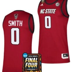 DJ Horne Jersey #0 NC State Wolfpack 2024 NCAA March Madness Final Four Basketball Red