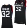 Donovan Clingan Jersey UConn Huskies College Basketball Limited Black #32