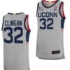 Donovan Clingan Jersey UConn Huskies College Basketball Limited Gray #32