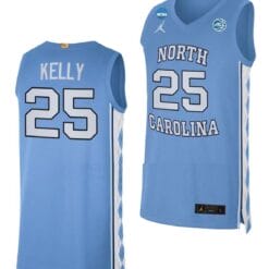 Deja Kelly Jersey #25 North Carolina Tar Heels College Basketball 2023 NCAA March Madness Blue