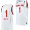 Diamond Miller Jersey #1 Maryland Terrapins College Basketball 2023 NCAA March Madness White
