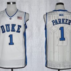 Jabari Parker Jersey #1 Duke Blue Devils Basketball NCAA Basketball White