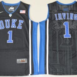 Kyrie Irving Jersey #1 Duke Blue Devils Basketball NCAA Basketball Black Elite