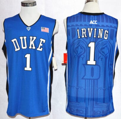 Kyrie Irving Jersey #1 Duke Blue Devils Basketball NCAA Basketball Blue