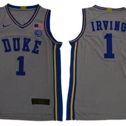 Kyrie Irving Jersey #1 Duke Blue Devils Basketball NCAA Basketball Grey