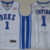 Kyrie Irving Jersey #1 Duke Blue Devils Basketball NCAA Basketball White V-neck Elite