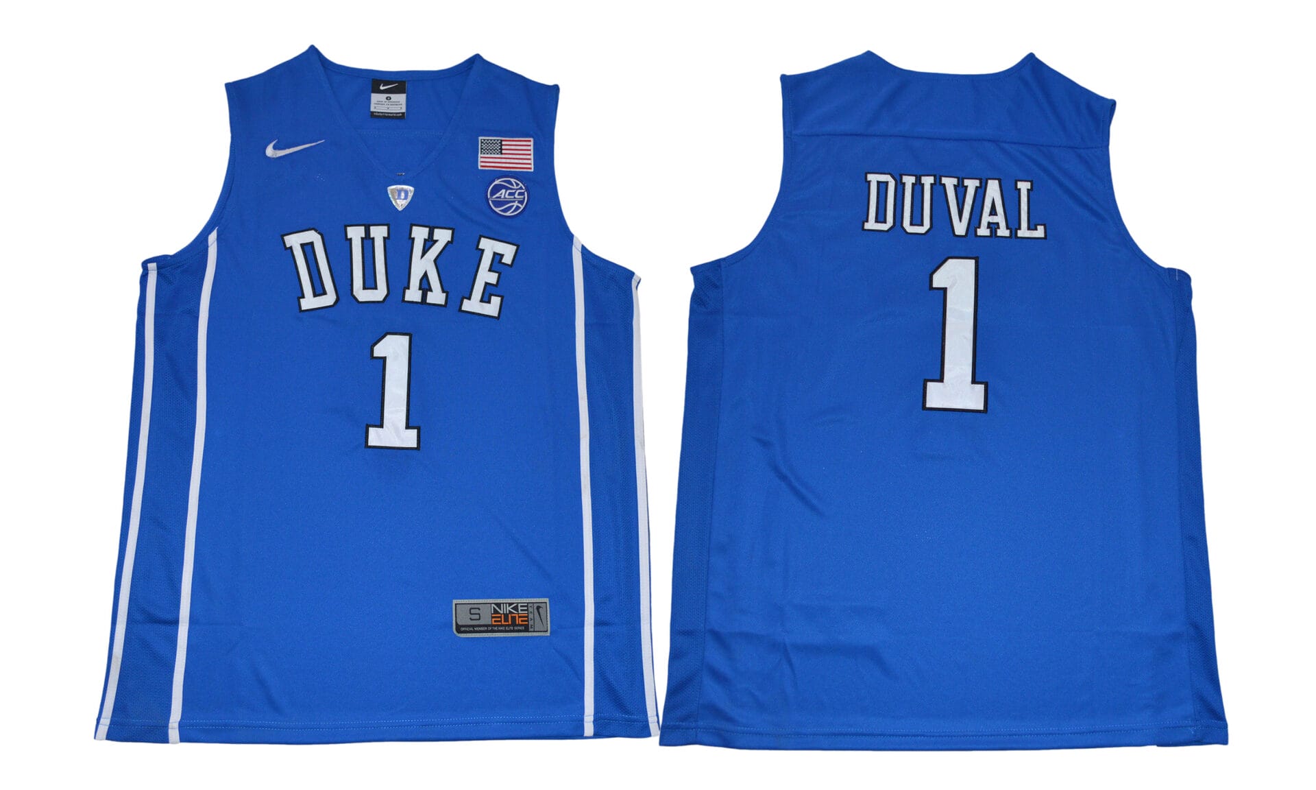 Trevon Duval Jersey #1 Duke Blue Devils Basketball NCAA Basketball Blue