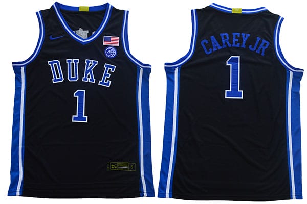 Vernon Carey Jr Jersey #1 Duke Blue Devils Basketball NCAA Basketball Black