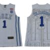 Zion Williamson Jersey #1 Duke Blue Devils Basketball NCAA Basketball New White
