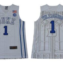 Zion Williamson Jersey #1 Duke Blue Devils Basketball NCAA Basketball New White
