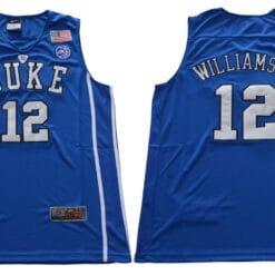 Williamson Jersey #12 Duke Blue Devils Basketball NCAA Basketball Blue