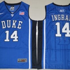 Brandon Ingram Jersey #14 Duke Blue Devils Basketball NCAA Basketball Blue Elite