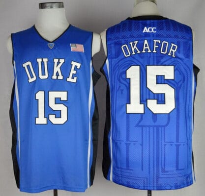 Jahlil Okafor Jersey #15 Duke Blue Devils Basketball NCAA Basketball Blue