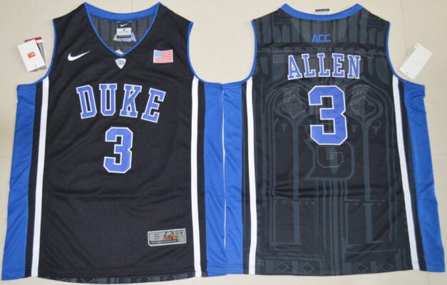 Garyson Allen Jersey #3 Duke Blue Devils Basketball NCAA Basketball Black Elite