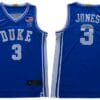 Tre Jones Jersey #3 Duke Blue Devils Basketball NCAA Basketball Blue