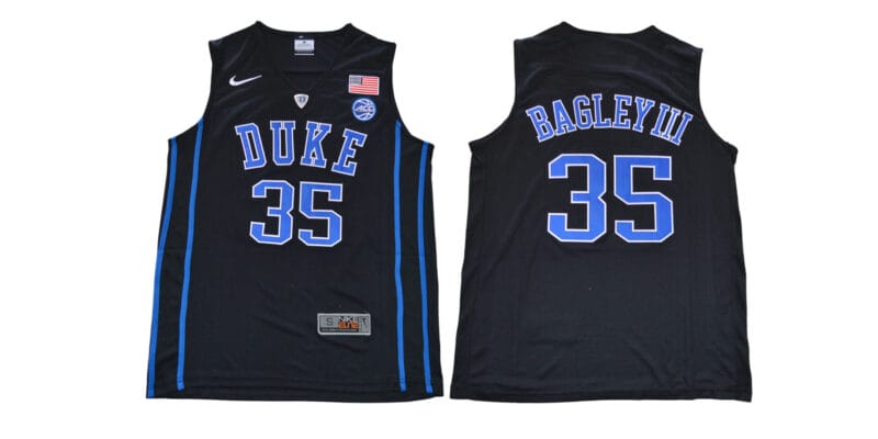 Marvin Bagley III Jersey #35 Duke Blue Devils Basketball NCAA Basketball Black