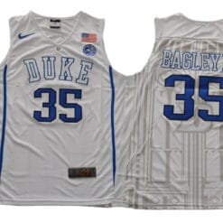 Marvin Bagley III Jersey #35 Duke Blue Devils Basketball NCAA Basketball White