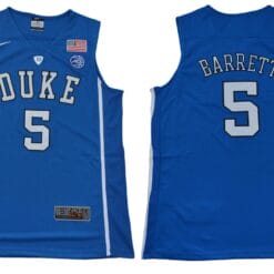 RJ Barrett Jersey #5 Duke Blue Devils Basketball NCAA Basketball Blue
