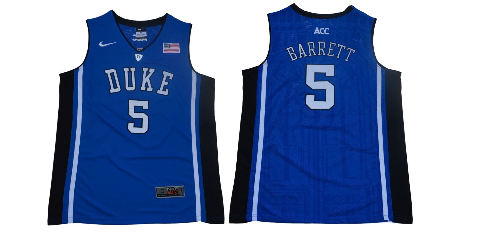 RJ Barrett Jersey #5 Duke Blue Devils Basketball NCAA Basketball Blue Elite
