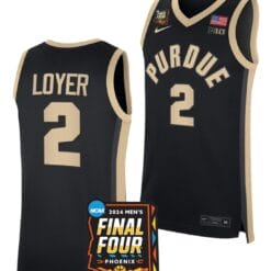 Fletcher Loyer Jersey #2 Purdue Boilermakers 2024 NCAA March Madness Final Four Basketball Black