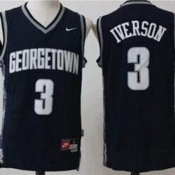 Allen Iverson Jersey #3 Georgetown Hoyas NCAA Basketball Black