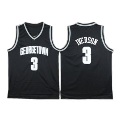 Allen Iverson Jersey #3 Georgetown Hoyas NCAA Basketball New Black
