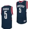 Hassan Diarra Jersey UConn Huskies College Basketball Navy Retro #5