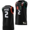 Isaiah Wong Jersey Miami Hurricanes College Basketball Swingman Black #2
