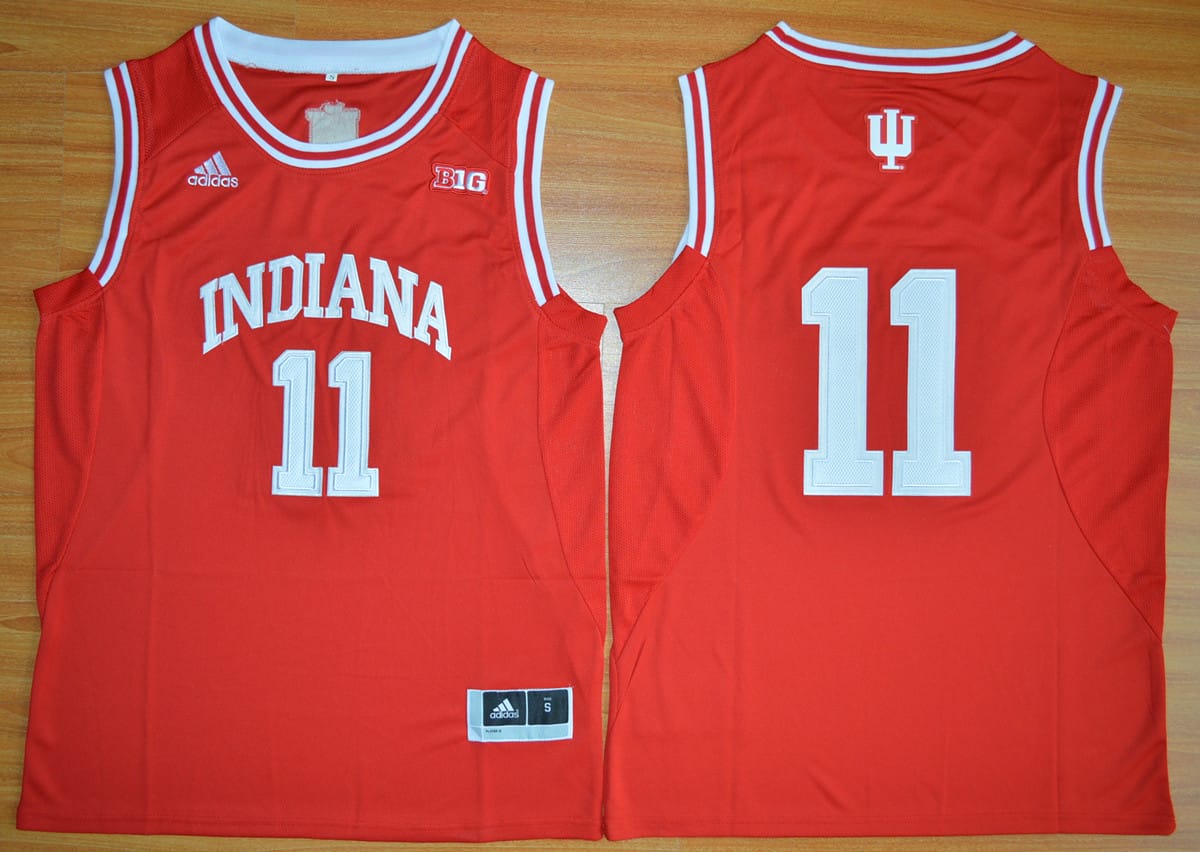 Isiah Thomas Jersey #11 Indiana Hoosiers NCAA Basketball White Red