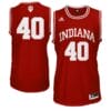 Cody Zeller Jersey #40 Indiana Hoosiers NCAA Basketball Red Logo