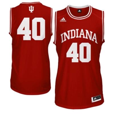 Cody Zeller Jersey #40 Indiana Hoosiers NCAA Basketball Red Logo