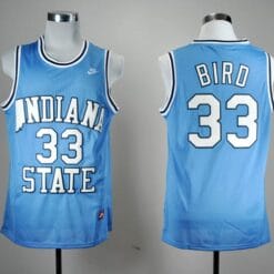 Larry Bird Jersey #33 Indiana State Sycamores NCAA Basketball Indigo