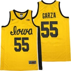 Luka Garza Jersey #55 Iowa Hawkeyes NCAA Basketball Yellow