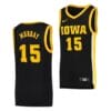 Iowa Hawkeyes Keegan Murray Jersey #15 Black Basketball Jerseys Dri-FIT Swingman