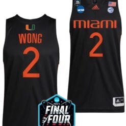 Isaiah Wong Jersey Miami Hurricanes 2023 NCAA March Madness White College Basketball #2