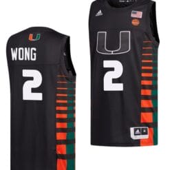 Isaiah Wong Jersey Miami Hurricanes College Basketball Black #2