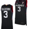 Joey Calcaterra Jersey UConn Huskies College Basketball Limited Black #3