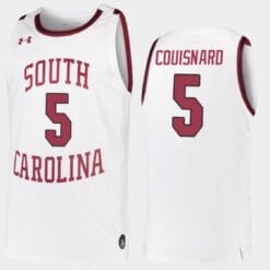 Jermaine Couisnard Jersey #5 South Carolina Gamecocks College Basketball White Replica