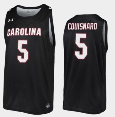 Jermaine Couisnard Jersey #5 South Carolina Gamecocks College Basketball Black Replica