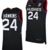 Jordan Hawkins Jersey UConn Huskies College Basketball Limited Black #24