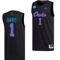 Johnell Davis Jersey #1 FAU Owls College Basketball 2023 NCAA March Madness Black