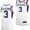 Joey Calcaterra Jersey UConn Huskies College Basketball White Replica #3
