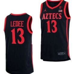Jaedon LeDee Jersey #13 San Diego State Aztecs College Basketball Black