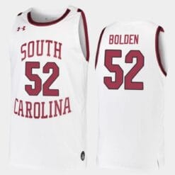 Jair Bolden Jersey #52 South Carolina Gamecocks College Basketball White Replica