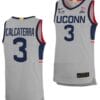 Joey Calcaterra Jersey UConn Huskies College Basketball Limited Gray #3